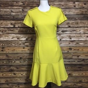 NWT Banana Republic Spring Yellow Flounce Dress